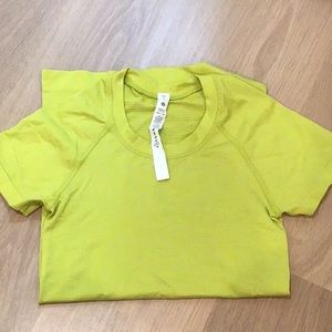 yellow lululemon swiftly-size 0